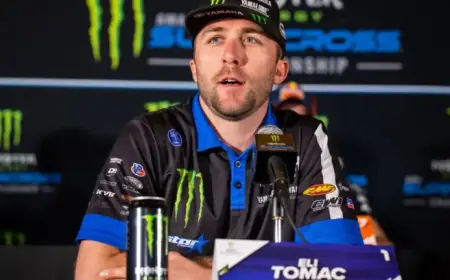 Eli Tomac Withdraws from Cleveland Supercross After Qualifying Crash