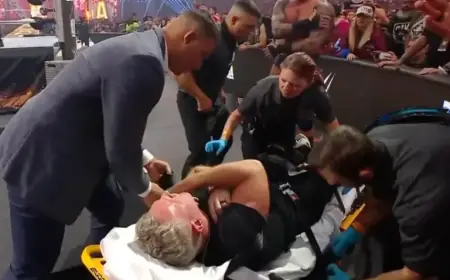 Pat McAfee Stretchered Off After Brutal Jelly Roll Slam at WrestleMania 42