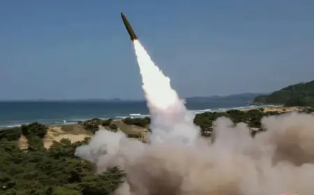 North Korea Fires Ballistic Missiles into Eastern Sea