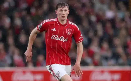 Elliot Anderson Honors Late Mother at Nottingham Forest