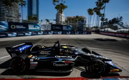 Alex Palou Triumphs Over Felix Rosenqvist in Long Beach IndyCar Victory