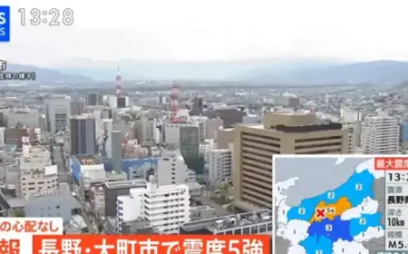 Japan Faces Consecutive Quakes: Meteorological Agency Warns of Intense Shaking