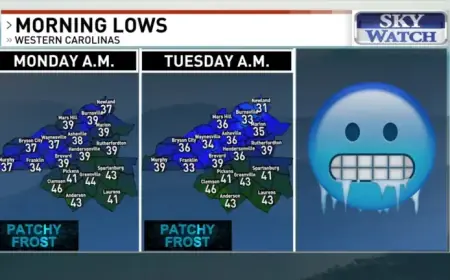 WNC Mountains Brace for Frost, Light Freeze Amid Wildfire Risks