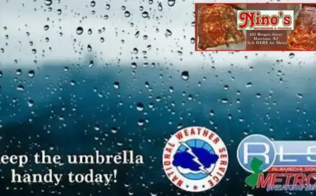 Rainy Sunday Engulfs Newark Region