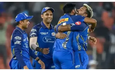 IPL 2026: GT Falters at 45/3 Chasing MI’s 199-Run Target