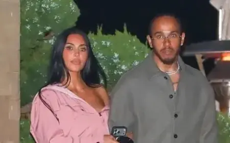 Kim Kardashian and Lewis Hamilton Impress with Coordinated Couple Style