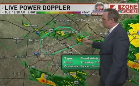 Flood Warnings Issued as Heavy Rains Persist Through Tuesday