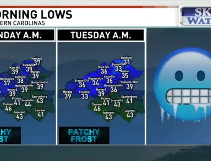WNC Mountains Brace for Frost, Light Freeze Amid Wildfire Risks