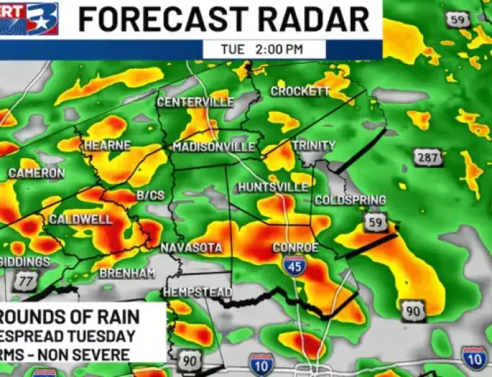 Midweek Forecast: Expect Persistent Rain and Overcast Skies
