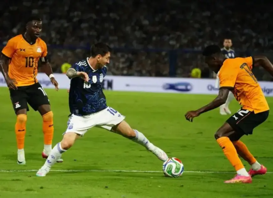 Messi’s Stunning Goal Secures 2-0 Victory Against Zambia in Friendly Match