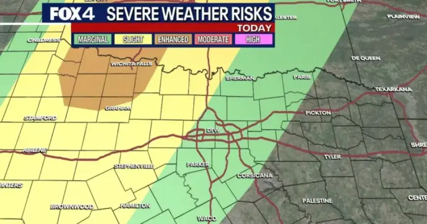 Severe Storms in Dallas: Large Hail and Damaging Winds Threaten Easter Weekend