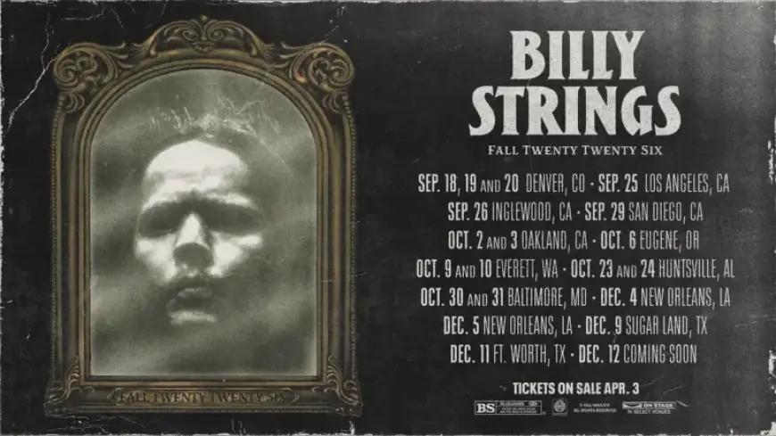 Billy Strings Announces Fall Headline Tour Dates