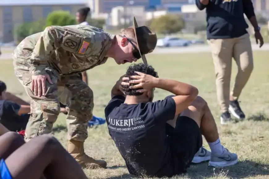 Students, Coaches Embrace Army Discipline, Teamwork at Fort Hood Experience