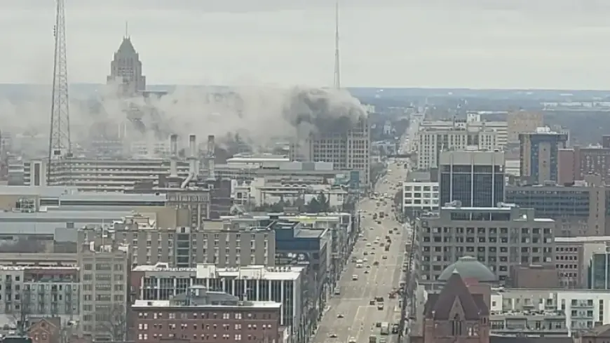 Fire Erupts at Wayne State University Building in Midtown Detroit