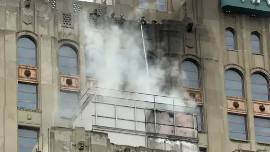 Wayne State University Building in Detroit Catches Fire; Crews Respond