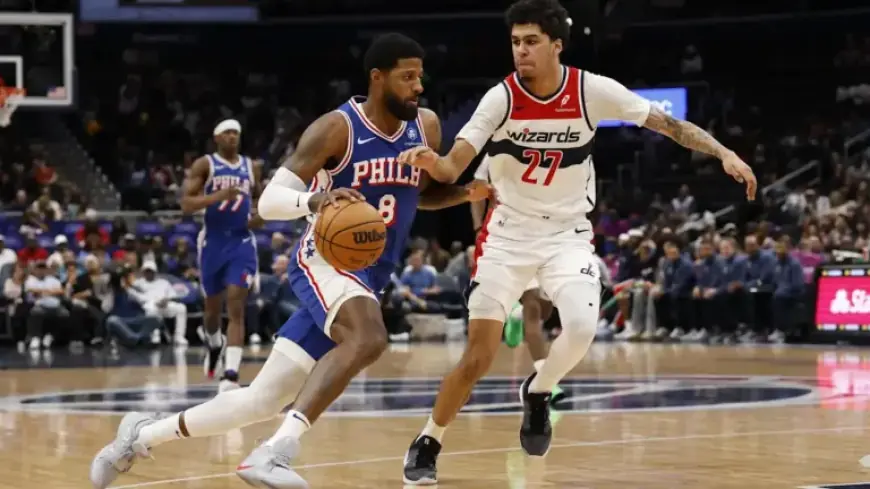 Paul George Nears Career High, Sixers Defeat Wizards