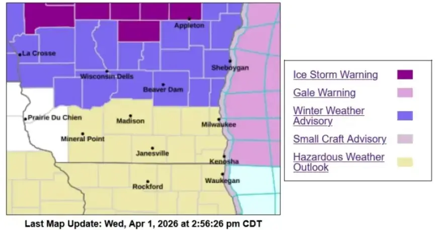 Winter Weather Advisory in Effect 1-9 AM Thursday