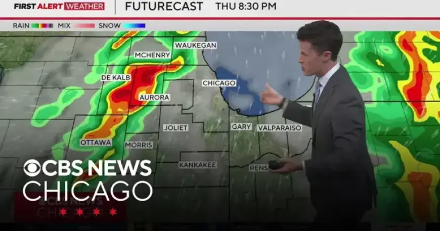 Severe Storms Headed Rapidly Towards Chicago Area