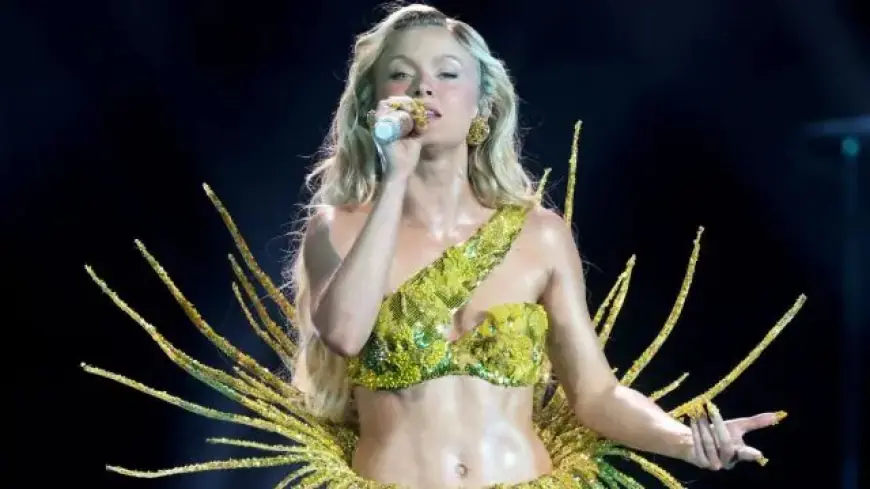 Zara Larsson Stuns in Sheer Bodysuit Beneath Cutout Polo