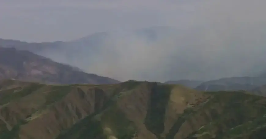 Fire Crews Combat Flames in Los Angeles, Riverside Counties