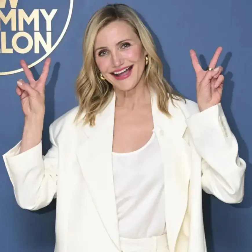 Cameron Diaz Shines on “The Tonight Show” with Regé-Jean Page and More
