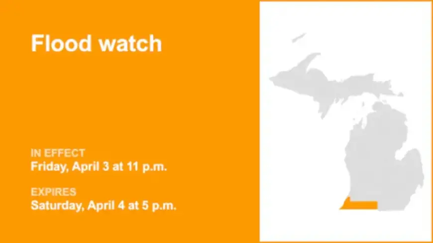 Southern Michigan Under Flood Watch Until Saturday Evening Amid Heavy Rainfall