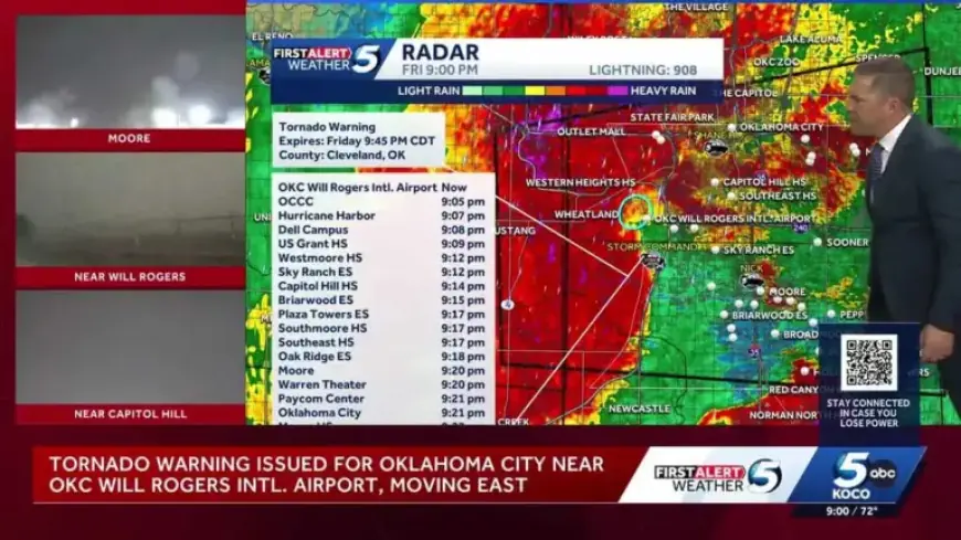 Live Coverage: Tornado Warnings Issued as Severe Storms Threaten OKC Metro