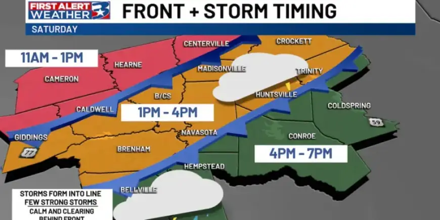Saturday Storms Loom Before Easter Cooldown