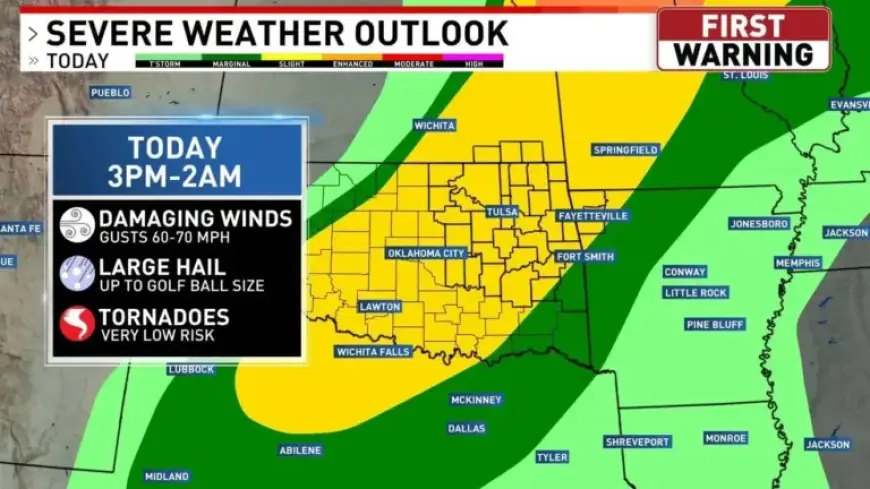Severe Storms and Heavy Rain Expected Tonight