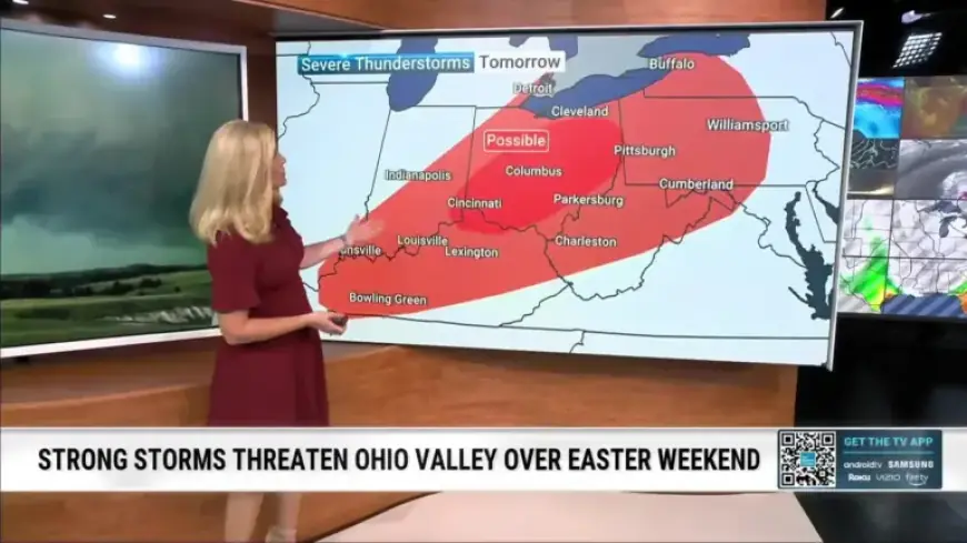 Rainy East Meets Drier West This Easter Weekend