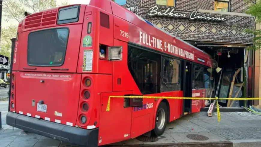 Metro Bus Crash Injures 3 Women, Slams Into Northwest DC Restaurant