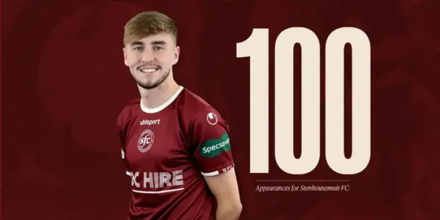 Ross Taylor Celebrates 100th Stenhousemuir Appearance