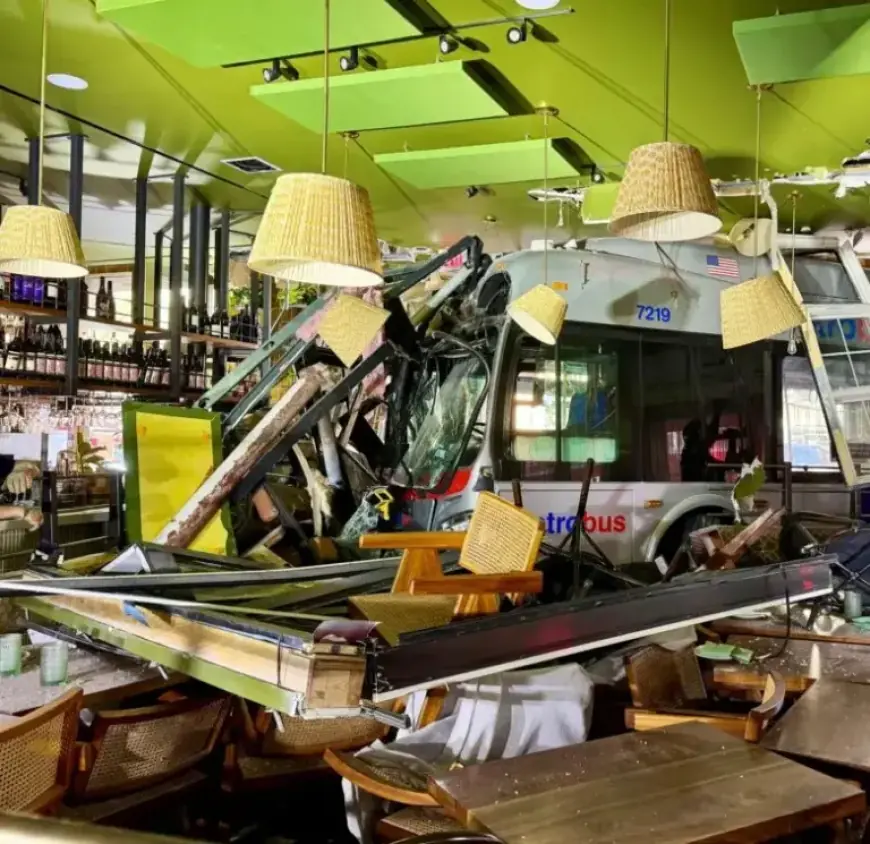 Metrobus Crashes into DC Restaurant, Injuring Three
