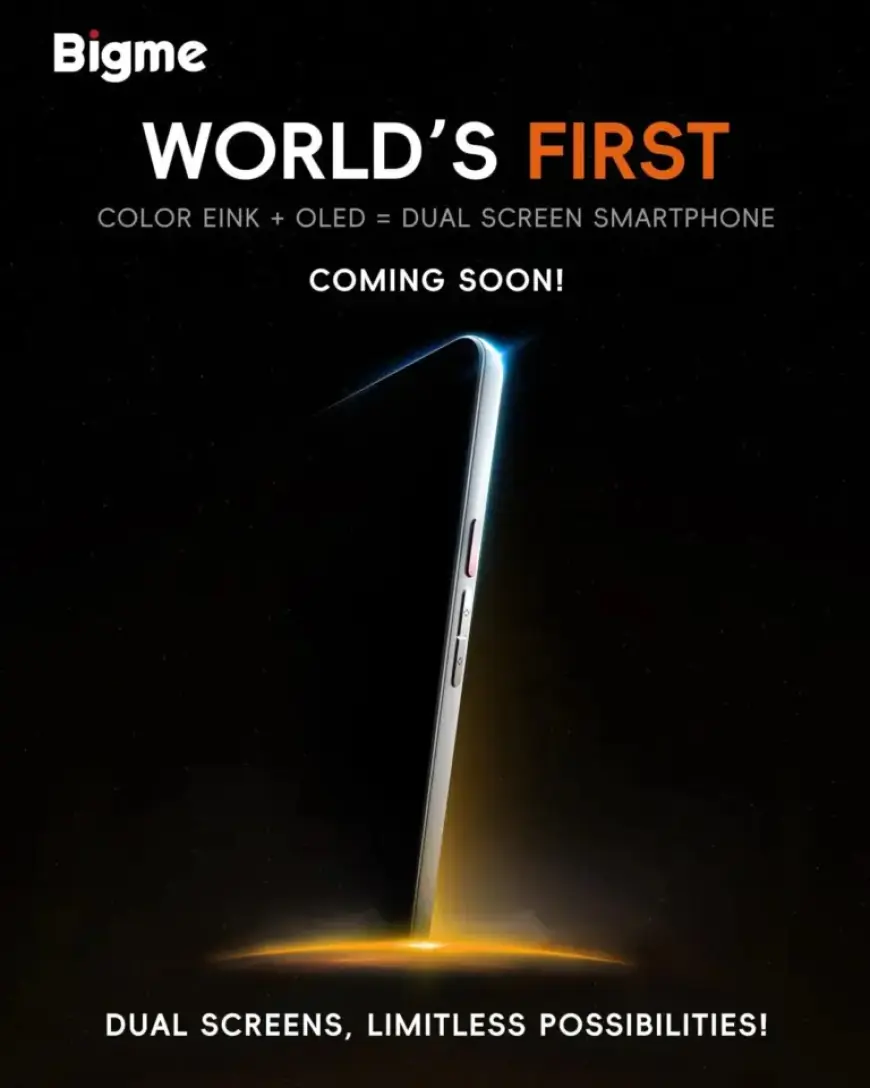 Bigme’s Dual-Screen Phone Features Color E Ink and LCD Displays