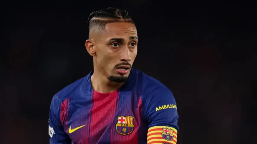 Raphinha Sidelined for Barcelona’s Clash Against Atletico Madrid