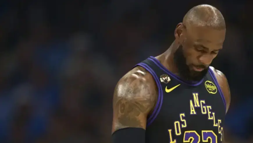 LeBron James Overlooks Vibrant Memphis Cityscape