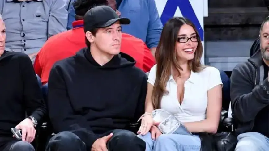 Madison Beer Boldly Rocks Plain Top at Lakers Game