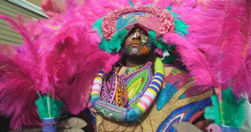 Mardi Gras Indians Devote Months and Thousands to Hand-Sewn Suits Preparation