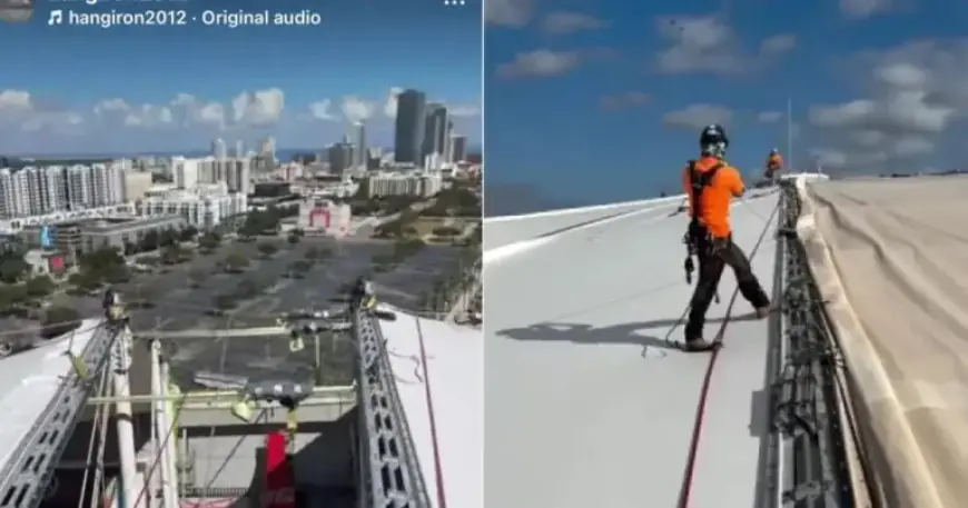 Rebuilding Tropicana Field’s Roof After Hurricane Milton: An Ironworker’s Viral Story