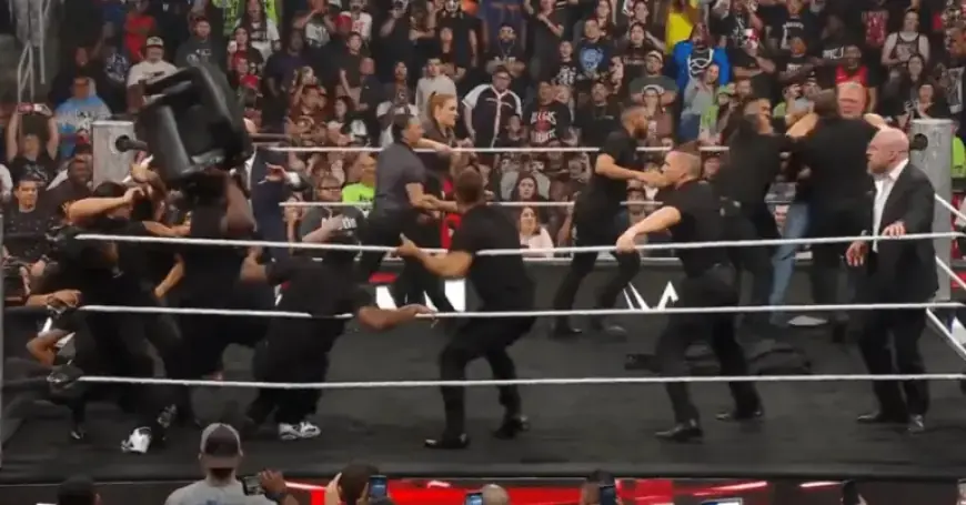 Brock Lesnar and OBA Femi Clash in Wild Furniture Throwing Incident