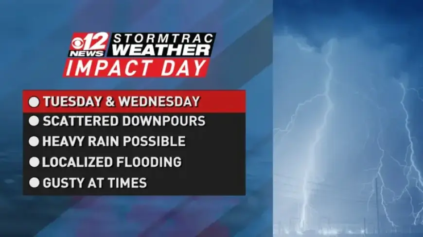 Flood Threat Looms as Heavy Rain Hits Area Today
