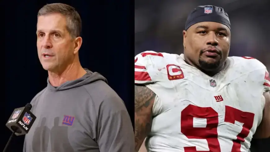 Giants’ John Harbaugh Reacts to Dexter Lawrence’s Trade Request: ‘It’s Business’