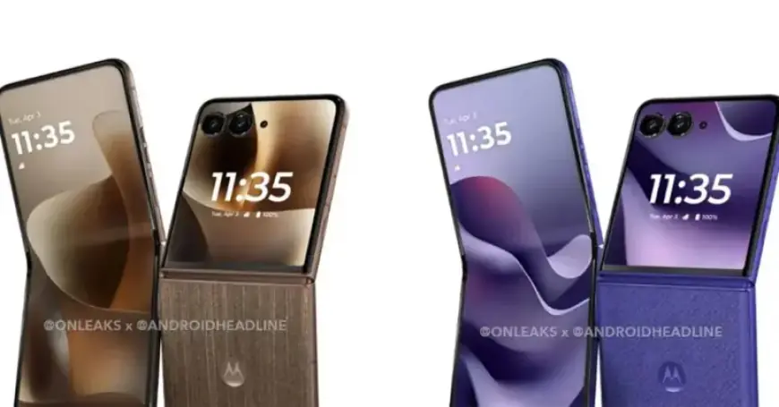 Motorola Razr Ultra Leaks Reveals Wood-Grain and Purple-Blue Options