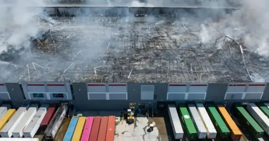 Ontario Arson Suspect Livestreams Moment Warehouse Fire Ignites