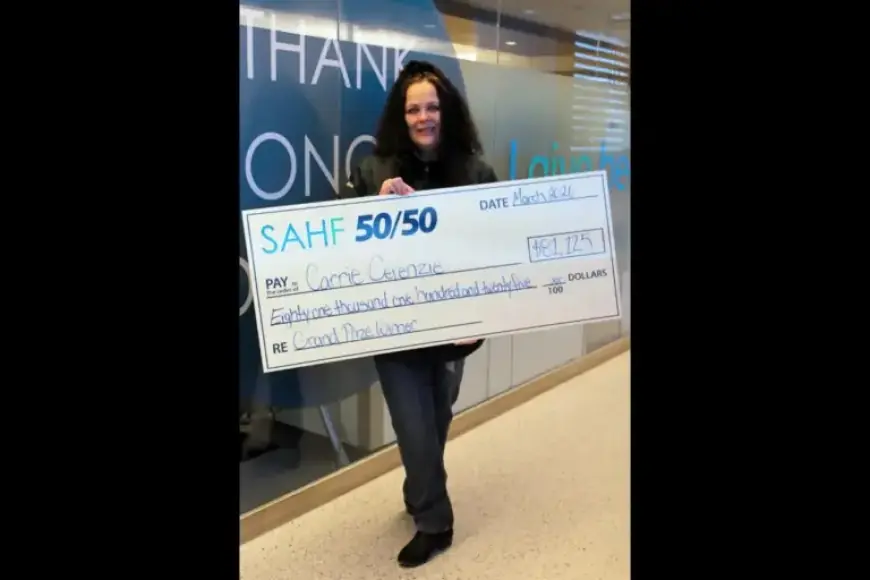 50/50 Raffle Winner Astonished by Her Incredible Luck