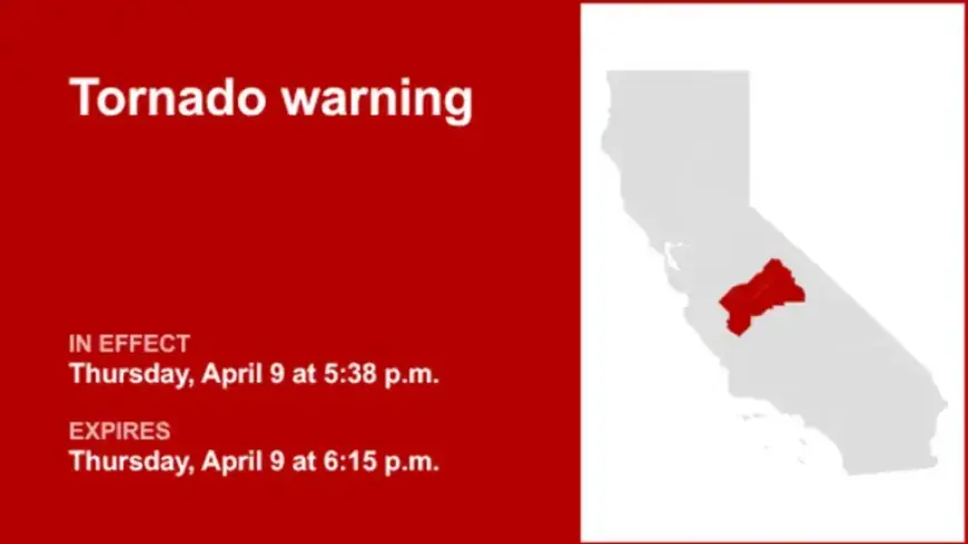 Fresno and Madera Counties Brace for Thursday Evening Tornado Warning