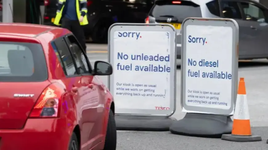 UK Fuel Stocks Plunge as Regions with Largest Shortages Exposed