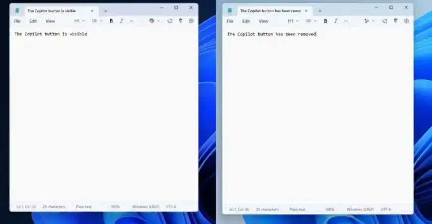 Microsoft Begins Removing Copilot Buttons from Windows 11 Applications