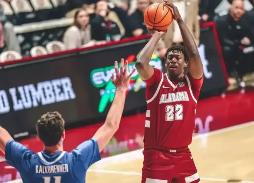 IU Basketball Eyes Alabama Forward Aiden Sherrell in Transfer Portal