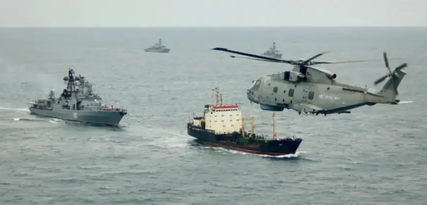 Royal Navy Tracks Shadow Fleet as Russian Escort Hinders Boarding